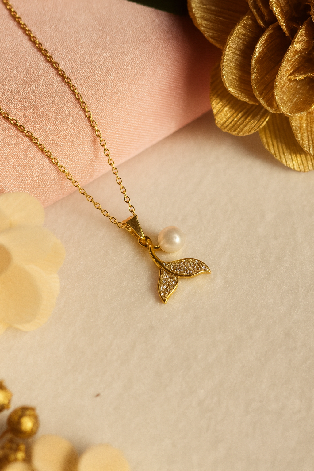 Dainty Fish Tail Necklace