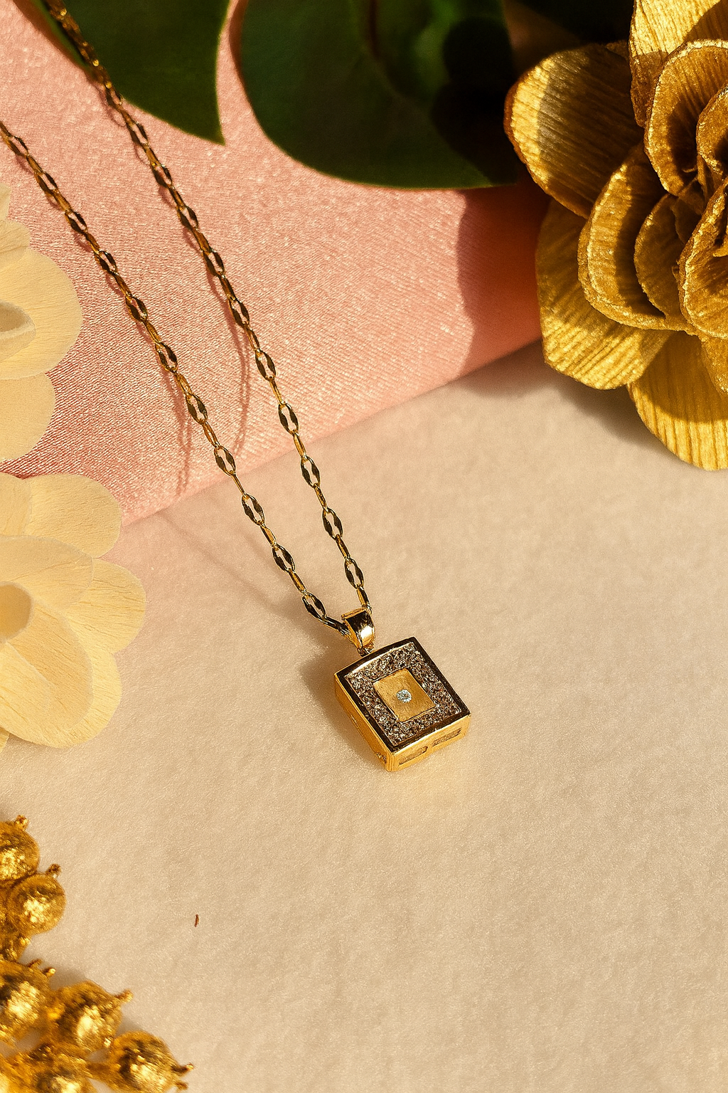 Diamond Frame Elegance Pendant